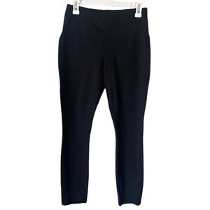 Joseph Ribkoff Leggings Women's 4 Black Pull On Back Seam Stretchy Minimalist